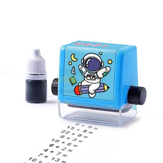 Math Roller Stamp for Students – Reusable Addition & Subtraction Teaching Stamp | Educational Number Practice Roller for Classroom & Home Learning