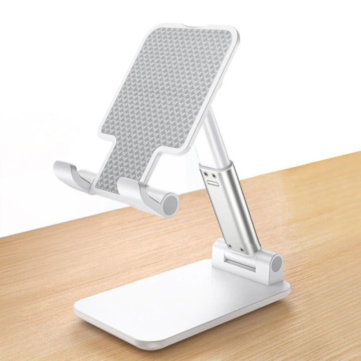 Adjustable Foldable Cell Phone Stand | Universal Desk Phone & Tablet Holder | Portable Angle & Height Adjustable Mobile Stand for Office, Home & Video Calls