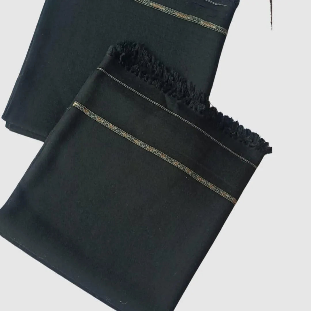 1 Pc Men's Wool Plain Shawl