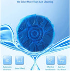 10 Pcs Automatic Toilet Bowl Cleaner Tablets | Powerful Blue Bubble Block Toilet Deodorizer & Stain Remover | Long-Lasting WC Cleaning Tablets for Fresh Fragrance & Hygienic Bathroom Maintenance