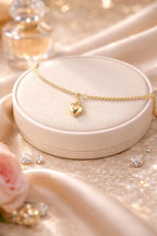 1 Pc Heart Design Gold Plated Charm Bracelet