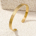 1 Pc Ayat-ul-Kursi Design Gold Plated Kara Bangle
