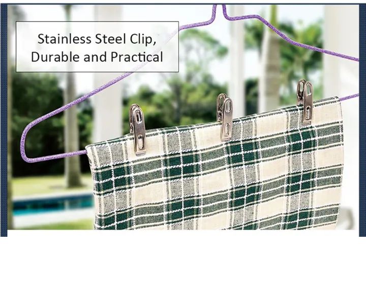 Pack of 20 Stainless Steel Clothes Clips | Rustproof Heavy-Duty Clothespins | Multipurpose Laundry & Cloth Hanging Pegs for Indoor & Outdoor Use