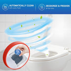 10 Pcs Automatic Toilet Bowl Cleaner Tablets | Powerful Blue Bubble Block Toilet Deodorizer & Stain Remover | Long-Lasting WC Cleaning Tablets for Fresh Fragrance & Hygienic Bathroom Maintenance
