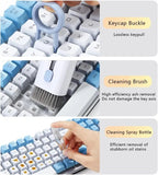 7-in-1 Computer Keyboard Cleaning Brush Kit | Earphone Cleaning Pen & Keycap Puller Tool | Portable Multi-Purpose Gadget Cleaner for Laptop, PC, Monitor & Mobile Accessories