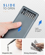 24-in-1 Precision Screwdriver Set | Magnetic Mini Screwdriver Bit Kit for Electronics, Mobile & Computer Repair | Multi-Functional Repair Tool Kit with Case