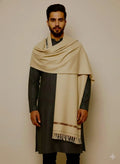 1 Pc Men's Wool Plain Shawl