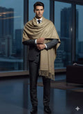 1 Pc Men's Wool Plain Shawl
