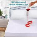 Waterproof Mattress Protector King Size (6 x 6.5 Feet) | Fitted Bed Sheet Style Mattress Cover | Soft Cotton Waterproof Bed Cover for Double Bed | Washable Mattress Protector Against Spills & Dust