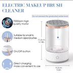 Electric Makeup Brush Cleaner – Automatic Cosmetic Brush Washing &amp; Drying Machine | Portable USB Beauty Brush Cleaner for All Brush Sizes