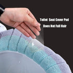Soft Toilet Seat Cushion Cover | Warm Washable Bathroom Toilet Mat Pad | Reusable Plush Toilet Seat Protector | Universal Fit Toilet Lid Cover for Comfort and Hygiene