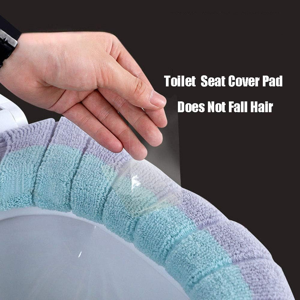 Soft Toilet Seat Cushion Cover | Warm Washable Bathroom Toilet Mat Pad | Reusable Plush Toilet Seat Protector | Universal Fit Toilet Lid Cover for Comfort and Hygiene