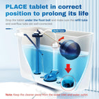 10 Pcs Automatic Toilet Bowl Cleaner Tablets | Powerful Blue Bubble Block Toilet Deodorizer & Stain Remover | Long-Lasting WC Cleaning Tablets for Fresh Fragrance & Hygienic Bathroom Maintenance