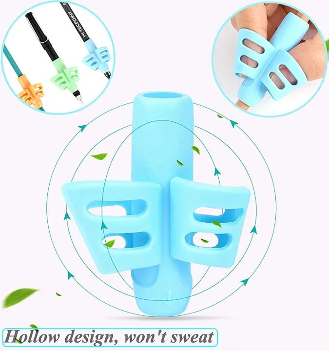 Pencil Grip for Kids Handwriting (1 Piece) | Ergonomic Silicone Pencil Grip | Finger Guide Writing Aid Grip for Learning to Write