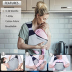 Baby Sling Carrier Newborn to Toddler | Lightweight Adjustable Baby Carrier Sling | Soft Front Baby Wrap Carrier