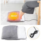 Electric USB Foot Warmer Pad | Soft Plush Heated Foot Cushion | Washable Electric Foot Heating Pad for Winter Home & Office Use