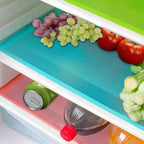 1 Pack Refrigerator Shelf Mat | Non-Slip Waterproof Fridge Liner Sheet | Washable Anti-Slip Refrigerator Protector Mat for Drawers, Cabinets & Food Storage