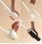 Silicone Bottle Cleaning Brush with Long Handle | Soft Bristle Flexible Brush for Cups, Jars & Bottles | Reusable Eco-Friendly Kitchen Cleaning Tool