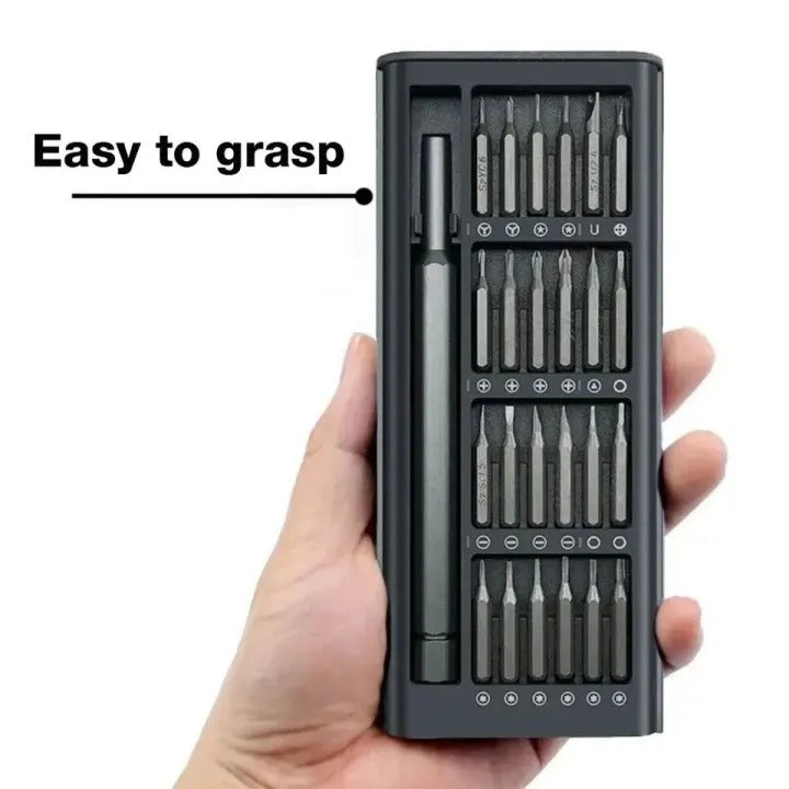 24-in-1 Precision Screwdriver Set | Magnetic Mini Screwdriver Bit Kit for Electronics, Mobile & Computer Repair | Multi-Functional Repair Tool Kit with Case
