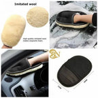 Super Soft Woolen Car Cleaning Glove | Scratch-Proof Wash Mitt for Car Glass & Body | Reusable Microfiber Auto Cleaning Mitt for Car Washing & Detailing in Pakistan