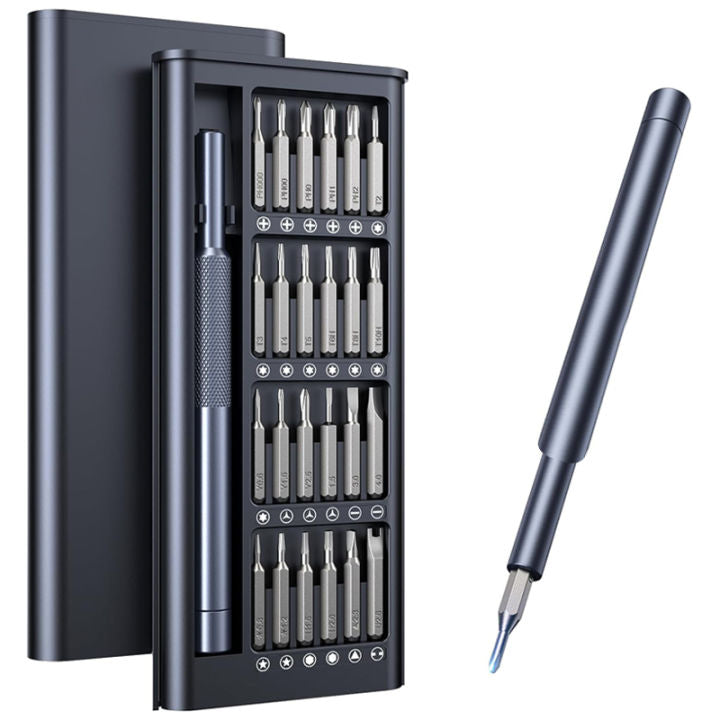 24-in-1 Precision Screwdriver Set | Magnetic Mini Screwdriver Bit Kit for Electronics, Mobile & Computer Repair | Multi-Functional Repair Tool Kit with Case