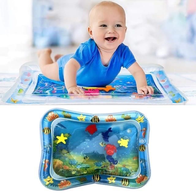 Inflatable Tummy Time Water Mat | Baby Sensory Water Play Mat | Infant Activity Floor Play Mat for Infants & Toddlers