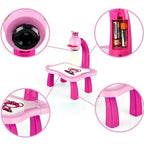 LED Projector Drawing Table for Kids – 3-in-1 Drawing & Tracing Desk with Patterns | Educational Art Projector Toy for Writing, Painting & Creative Play