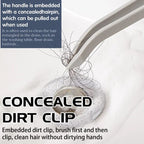 2-in-1 Floor Seam Cleaning Brush with Clip | Multi-Purpose V-Shape Grout Brush | Narrow Gap Cleaning Tool for Kitchen & Bathroom