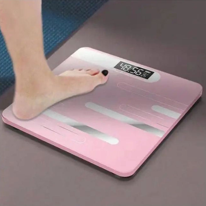 180kg Digital Body Weight Scale – Smart Electronic Glass Bathroom Scale with LED Display | Accurate Slim Household Floor Scale for Home Fitness
