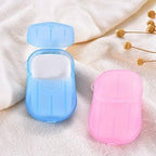 Mini Portable Travel Paper Soap Sheets | Disposable Hand Wash Soap Paper | Lightweight Pocket Soap for Camping, Hiking & Travel (20 Pcs)