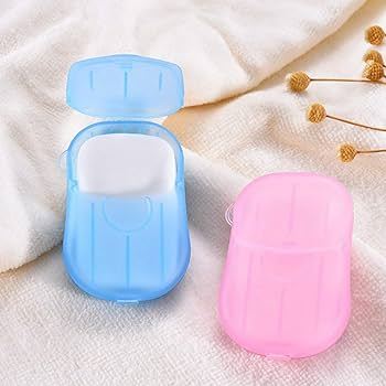 Mini Portable Travel Paper Soap Sheets | Disposable Hand Wash Soap Paper | Lightweight Pocket Soap for Camping, Hiking & Travel (20 Pcs)