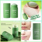 Green Tea Mask Stick 40g | Deep Cleansing Clay Mask Stick for Pores & Oil Control | Purifying Green Tea Face Mask Stick for Daily Skincare