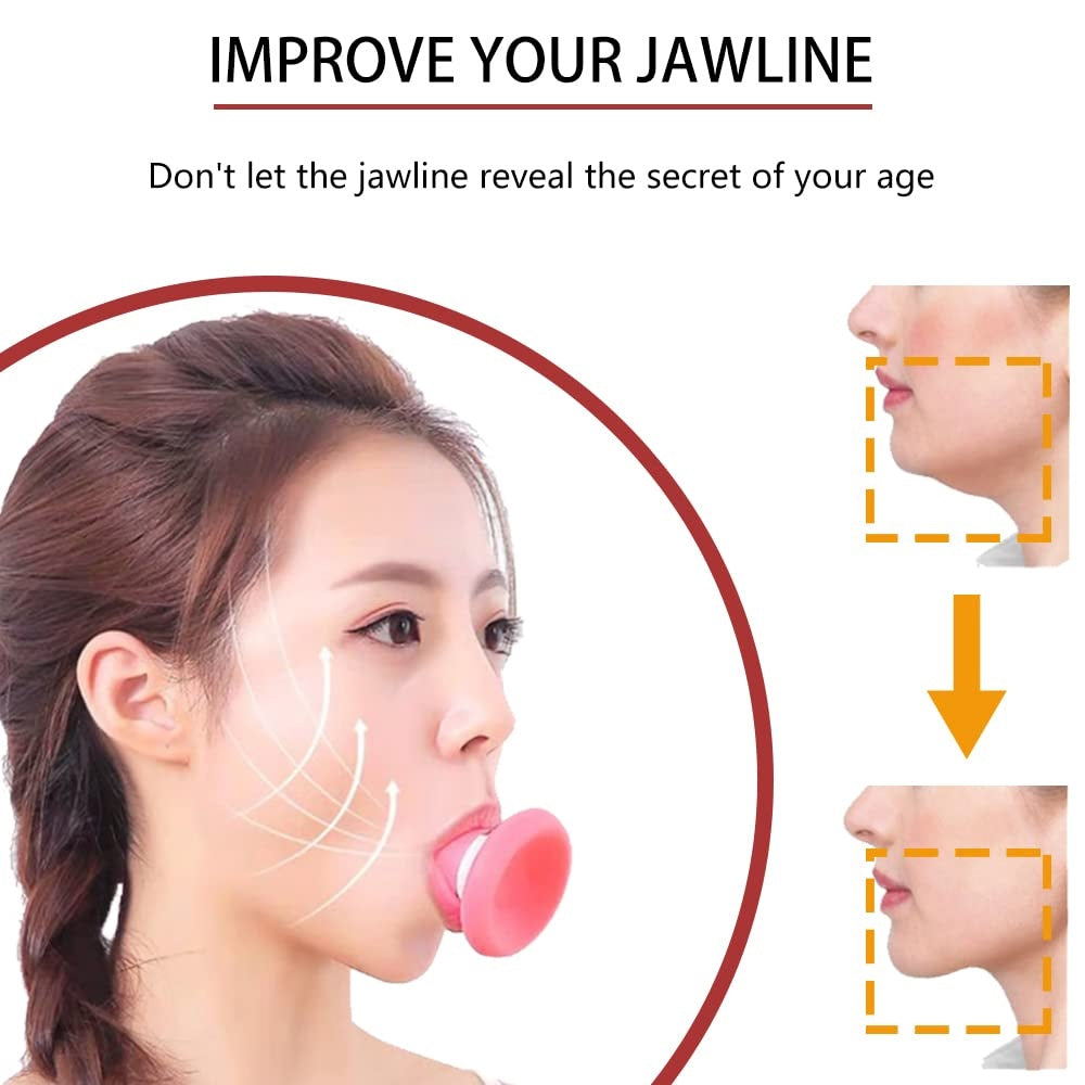 V Shape Face Slimming Tool | Jaw Exerciser & Facial Exercise Tool | Jaw Muscle Trainer for Face Workout and Jawline Shaping