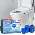 10 Pcs Automatic Toilet Bowl Cleaner Tablets | Powerful Blue Bubble Block Toilet Deodorizer & Stain Remover | Long-Lasting WC Cleaning Tablets for Fresh Fragrance & Hygienic Bathroom Maintenance