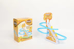 Electric Duck Climbing Track Toy | Stair Climbing Musical Duck Set with Flashing Lights & Slide | Fun Roller Coaster Race Track Toy for Toddlers & Kids