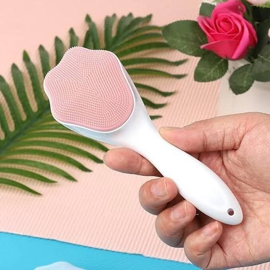 3D Double-Sided Silicone Facial Cleansing Brush – Manual Face Cleaning & Massage Tool | Soft Silicone Exfoliating Face Wash Brush