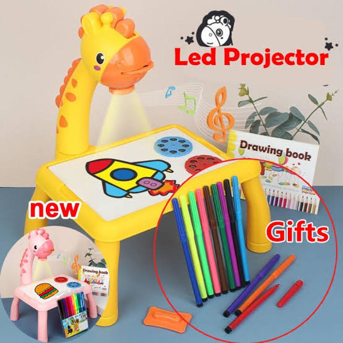 LED Projector Drawing Table for Kids – 3-in-1 Drawing & Tracing Desk with Patterns | Educational Art Projector Toy for Writing, Painting & Creative Play