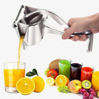 Manual Fruit Juicer – Heavy Duty Hand Press Citrus Squeezer for Orange, Lemon & Lime | Metal Manual Juice Extractor for Home & Kitchen