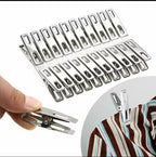 Pack of 20 Stainless Steel Clothes Clips | Rustproof Heavy-Duty Clothespins | Multipurpose Laundry & Cloth Hanging Pegs for Indoor & Outdoor Use