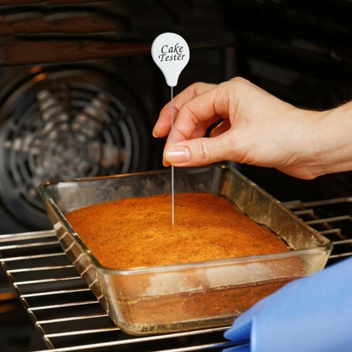 1 Pcs Stainless Steel Cake Tester Needle | Reusable Cake Skewer Pin for Baking | Kitchen & Home Bakery Cake Doneness Testing Tool | Pastry & Bread Baking Accessory