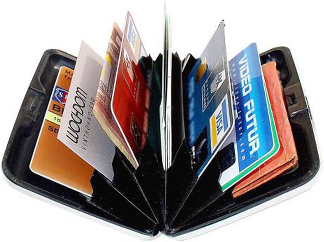 Aluminum Waterproof Card Holder Wallet | Slim Unisex Card Case for Men & Women | Pocket-Size Travel Credit Card Organizer with Anti-Dust Design