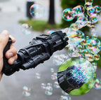 8 Hole Automatic Bubble Gun Toy | Electric Bubble Machine for Kids | Summer Outdoor Bubble Blower Toy for Children