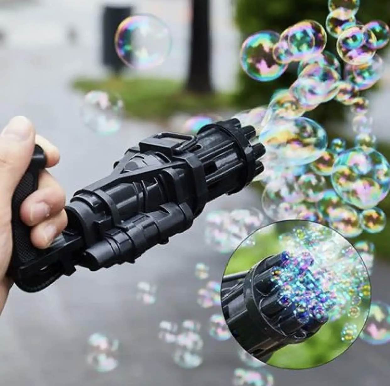 8 Hole Automatic Bubble Gun Toy | Electric Bubble Machine for Kids | Summer Outdoor Bubble Blower Toy for Children