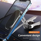 Magnetic Car Phone Holder | 360° Rotating Folding Car Mobile Mount Stand | Telescopic Dashboard Magnetic Phone Bracket for GPS, iPhone & Smartphones