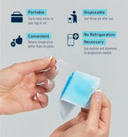 6 Pcs Fever Cooling Gel Patch | Cooling Gel Patch for Headache, Migraine & Fever Relief | Forehead Cooling Patch for Kids & Adults
