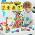 25 Pieces Magnetic Building Blocks Set – Colorful Magnetic Sticks & Balls Construction Toy | Educational STEM Building Set for Kids Age 3+