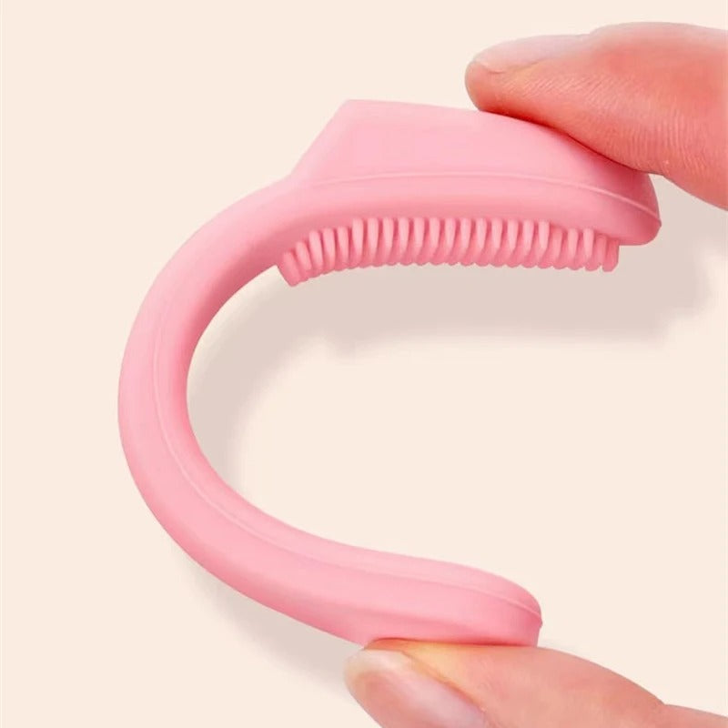 Silicone Face Cleansing Brush | Blackhead Remover & Nose Pore Cleaner | Soft Exfoliating Facial Scrubber & Skin Massage Tool (Pack of 1 – Random Color)