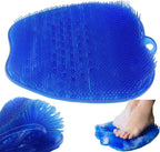 Silicone Shower Foot Scrubber Mat | Wall-Mounted Foot Cleaner with Suction Cups | Non-Slip Exfoliating Massage Mat for Feet & Back Cleaning in Bathroom