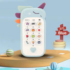 Unicorn Baby Silicone Phone Toy | Kids Learning Phone with Music | Soft Touch Pretend Play Phone for Toddlers