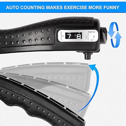 Adjustable Hand Grip Power Exerciser 5–60kg – Hand Grip Strengthener with Counter | Forearm & Wrist Strength Trainer for Fitness and Daily Exercise